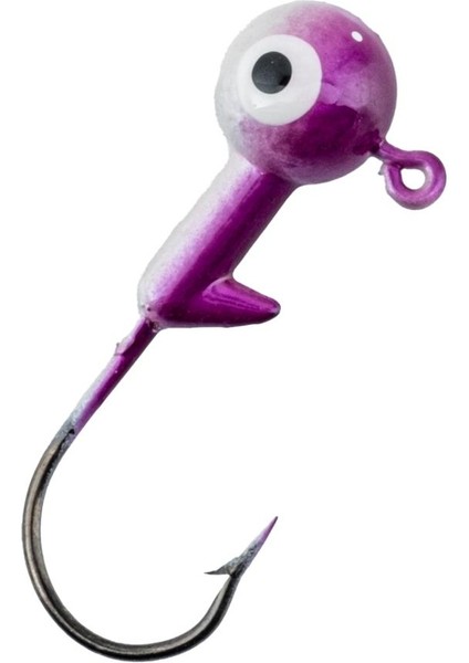 Jighead - Zoka - Kurşunlu Olta Iğnesi - (Xh-A 02) - Mor Beyaz - 6 Gr - 5 Adet fırsatları