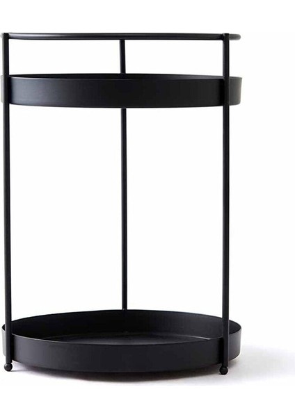 Iki Katlı Siyah Metal Yuvarlak Organizer, Şık ve Kullanışlı Depolama Çözümü modelleri