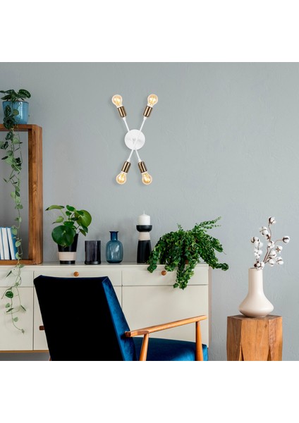 Fleur Nuw 3403 Rustik Aplik Duvar Aydınlatma | Bylamp