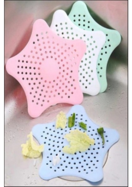Plastik Lavabo ve Küvet Yıldız Süzgeç (5162)