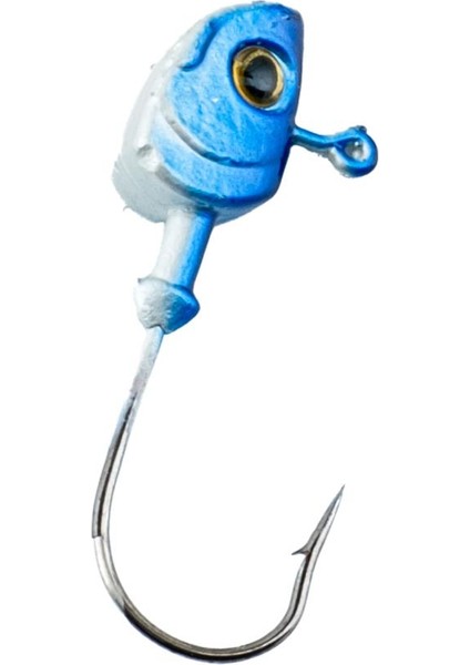Jighead - Zoka - Kurşunlu Olta Iğnesi - (Xh-A 11) - Mavi Beyaz - 8 Gr - 10 Adet fırsatları