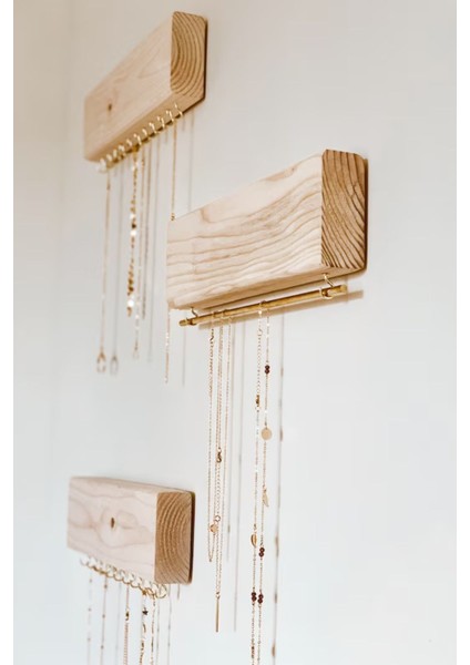 3'lü Ahşap Takı Düzenleyici Seti, Bileklik, Saat, Gözlük ve Aksesuar Organizer fiyatları