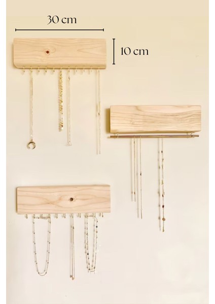 3'lü Ahşap Takı Düzenleyici Seti, Bileklik, Saat, Gözlük ve Aksesuar Organizer modelleri