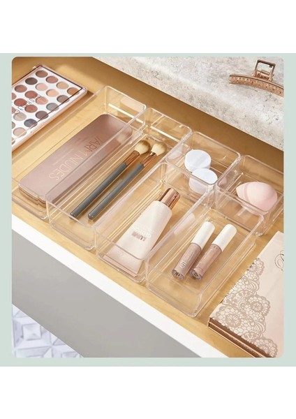 Turuncu 6'lı Makyaj ve Kozmetik Düzenleyici Seti, Pratik Saklama Çözümleri