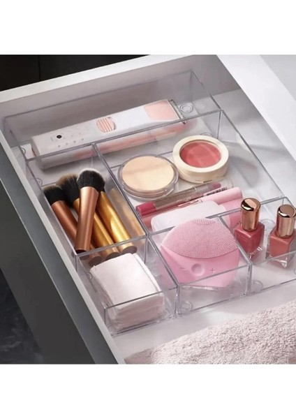 Turuncu 6'lı Makyaj ve Kozmetik Düzenleyici Seti, Pratik Saklama Çözümleri fiyatları
