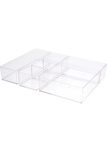 Turuncu 6'lı Makyaj ve Kozmetik Düzenleyici Seti, Pratik Saklama Çözümleri fırsatları