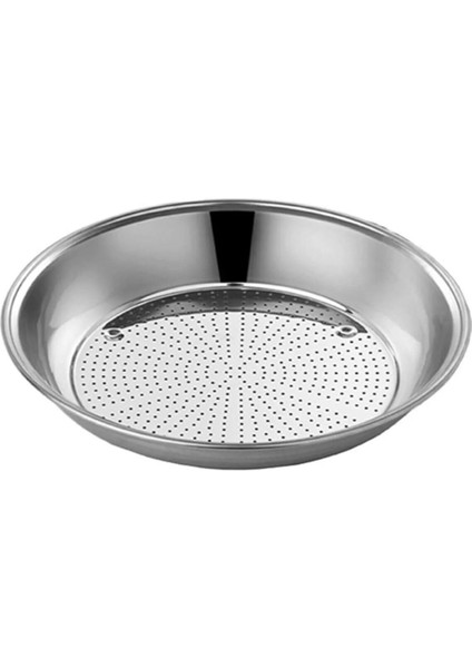 33 cm Paslanmaz Çelik Kevgir, Süzgeç, Çelik Süzgeç, Metal Süzgeç, No 3 Derinlik 4,5 cm