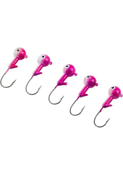 Jighead - Zoka - Kurşunlu Olta Iğnesi - (Xh-A 02) - Pembe Beyaz - 21 Gr - 5 Adet