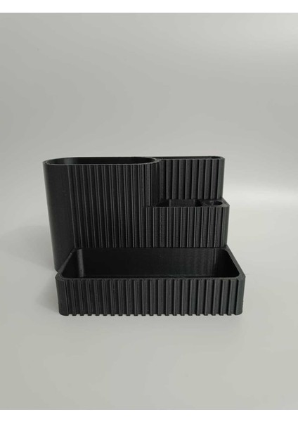 Siyah Makyaj Organizeri, Düzenli ve Şık Tasarım ile Kullanışlı Depolama Çözümü