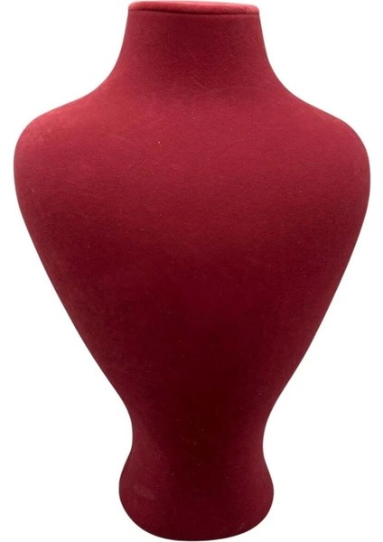 Kırmızı Süet Takı Sergileme Mankeni, 29/22 Cm, Şık ve Kullanışlı Tasarım fiyatları