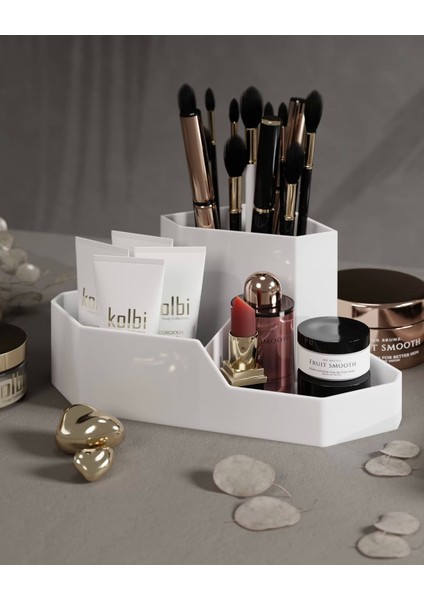 Üç Bölmeli Şık Makyaj ve Kozmetik Düzenleyici Organizer fiyatları