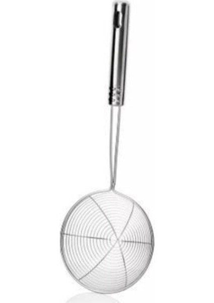 Ergonomik Paslanmaz Çelik Tel Kızartma Mantı Kevgiri 12 cm