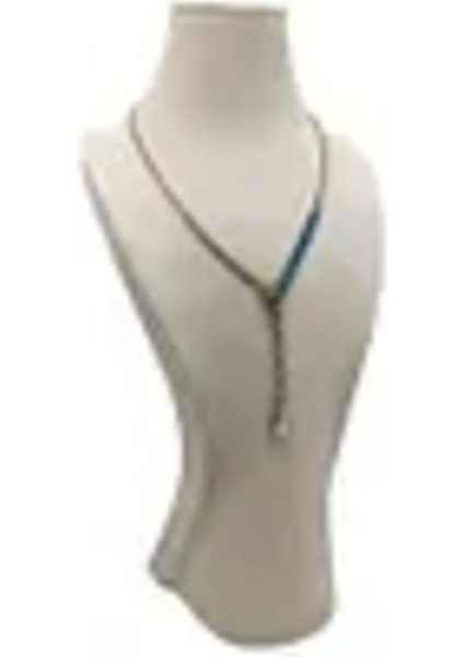 Yerli Üretim Sardunya Kumaş Kolye Sergileme Mankeni, 38CM Boy