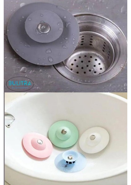 Lavabo Küvet Tıkacı 3 Adet Mutfak Banyo Gider Tıpası Kapağı Tıkaç Süzgeç