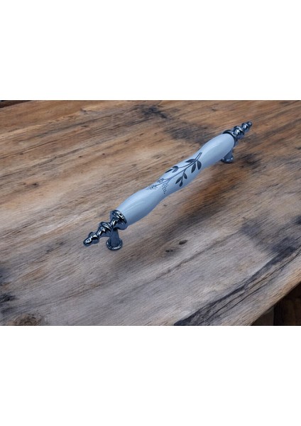 128MM (12.8cm) Ölçüsünde Zeytindalı Kulp Mobilya Mutfak Çekmece Kapak Kulbu Polimer Alaşım Beyaz Renk fiyatları