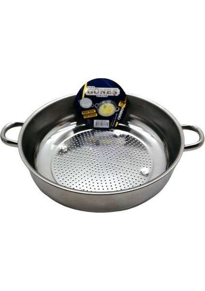 No-2 - 28CM Basık Süzek Metal Süzgeç (5166)