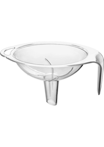 Plastik Saplı Huni - 13X8X7 cm - Kulplu Plastik Huni 100 ml - 1 Adet/paket