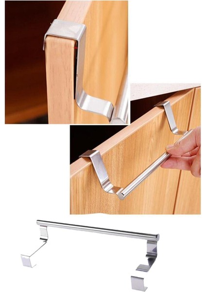 Lüx Görünümlü Dolap Kapağı Paslanmaz Metal Havlu Askılığı 33 cm fiyatları