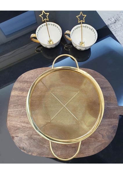 Paslanmaz Çelik Süzgeç 28 cm Gold Renk fırsatları