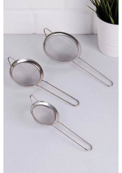 Çay Süzgeci Paslanmaz Metal Çay Süzgeci Bitki Çayı Demleme Süzgeç Çok Amaçlı 3 Lü Set fırsatları