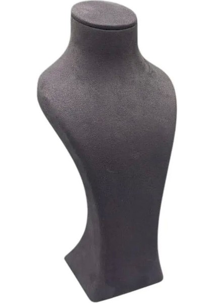 Lüx 28CM Sardunya Kumaş Takı Sergileme Mankeni Füme Renk fırsatları