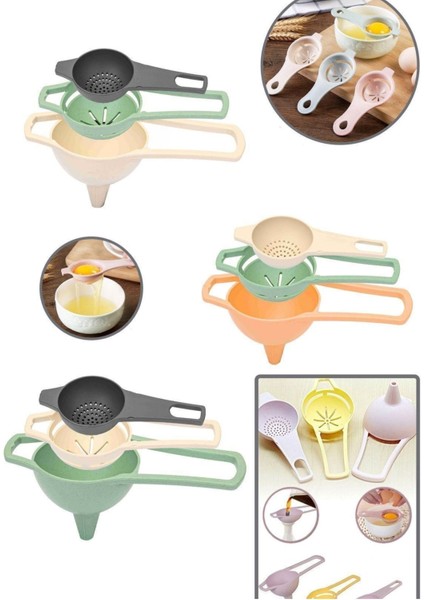 3'lü Çay Süzgeci, Yumurta Ayırıcı ve Mini Huni fiyatları