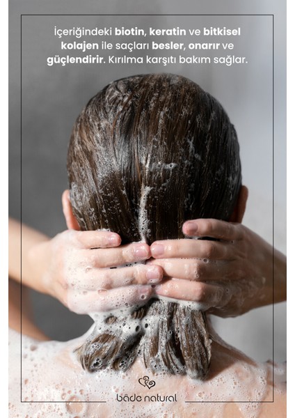 Biberiye Şampuanı Dökülmesi Karşıtı Biotin, Keratin ve Kolajen Complex 250 ml