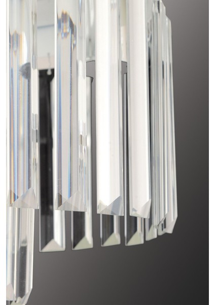 Kristal Avize Taşı 15 cm .10 Adet Tek Delikli