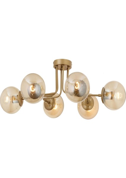 Tanyer 6lı Eskitme Modern Sarkıt Yatak Odası Salon Avize
