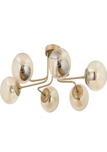 Tanyer 6lı Eskitme Modern Sarkıt Yatak Odası Salon Avize