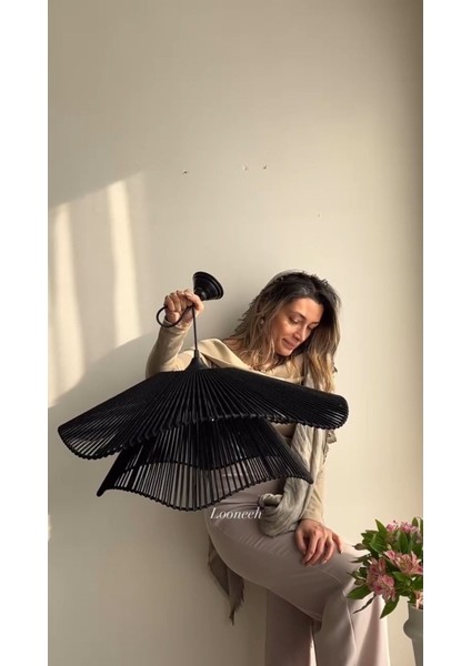 Luminart Rustik Tarz Bohem Avize Makrome Avize Salon Avize Yatak Odası Avize Rattan Avize fiyatları