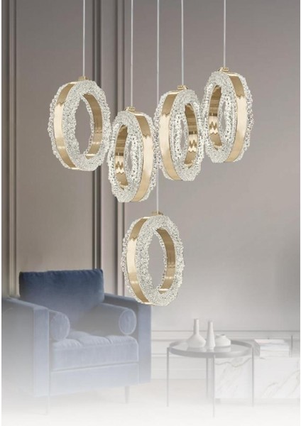 1105-4 1 5li Sarkıt LED Avize