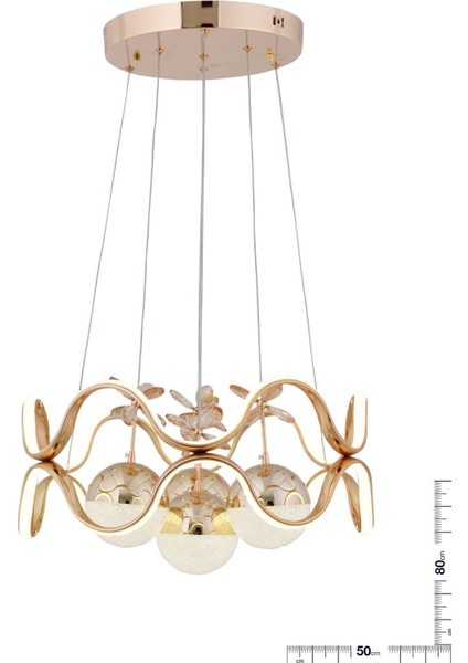 Tibet 3 Renk Gold ( Sarı Beyaz ve Gün Işığı ) Luxury LED Kristal Taşlı Avize Concept fiyatları
