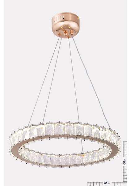 Milas 3 Renk Kumandalı ve Dimmerli Gold ( Sarı Beyaz ve Gün Işığı ) Luxury LED Avize modelleri