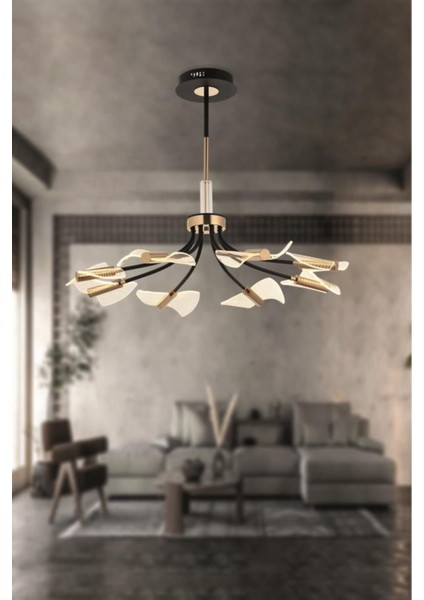86417-8 Sarı LED Avize