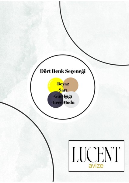 Lucent Modern Plafonyer Tavana Sıfır Salon Mutfak Hol LED Avize