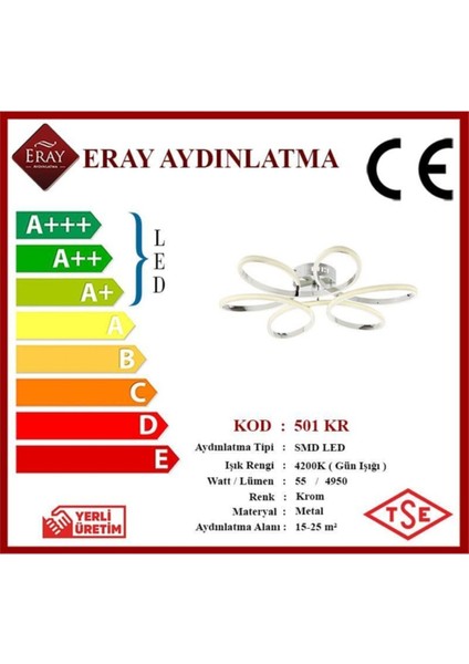 501 Krom LED Avize