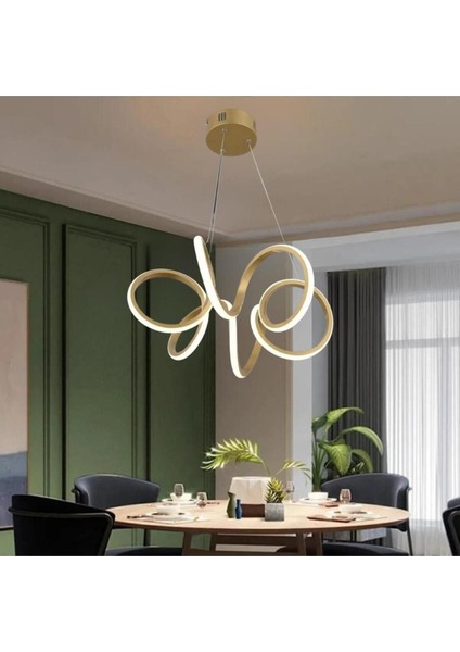 Eskitme Modern Sarkıt LED Avize Salon Mutfak Oda Hol Ledli Avize Günışığı