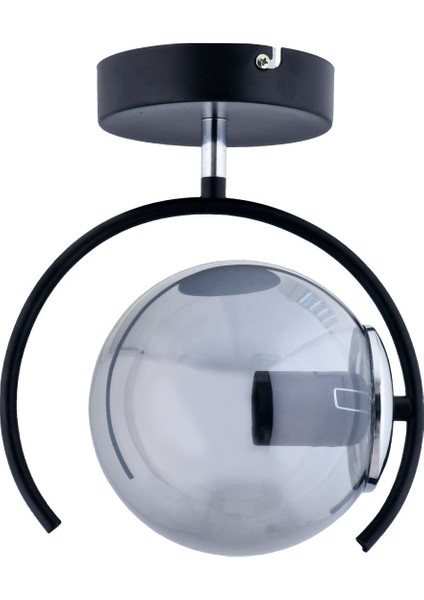 Esse Füme Glob Camlı Modern Siyah Plafonyer Hol Antre fiyatları