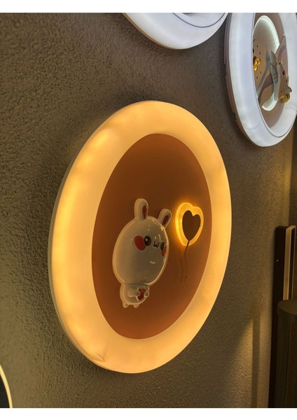 3ışık Renkli, Kumandalı, 50CM Çocuk Odası,yatak Odası, Çember LED Tavan Lambası, Aydınlatma, Avize fiyatları