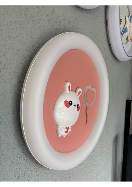 3ışık Renkli, Kumandalı, 50CM Çocuk Odası,yatak Odası, Çember LED Tavan Lambası, Aydınlatma, Avize modelleri