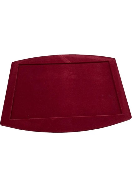 Bordo Süet Takı Sunum Tablası, Kolye Ucu, Küpe ve Yüzük Seti fiyatları