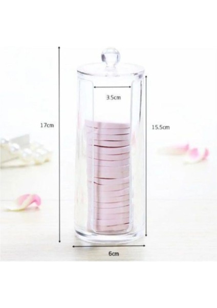 Akrilik ve Pamukluk Kulak Çubuğu Seti, Makyaj Organizeri, Şeffaf ve Kullanışlı 2'li Set fiyatları