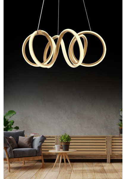 Istanbul Avize Delux Eskitme Ledli Modern Beyaz Power LED Avize