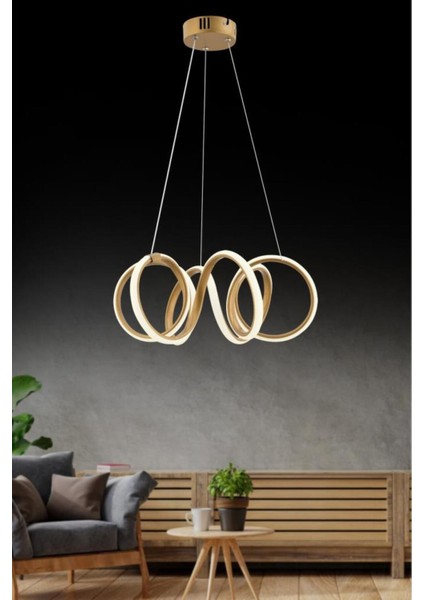Istanbul Avize Delux Eskitme Ledli Modern Beyaz Power LED Avize