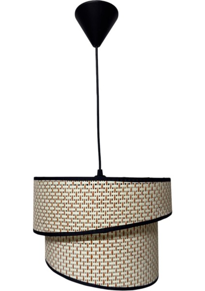 Rattan Model Eğik Ikili Avize Mutfak Hol Antre Balkon Kıs Bahçesi Oturma Odası