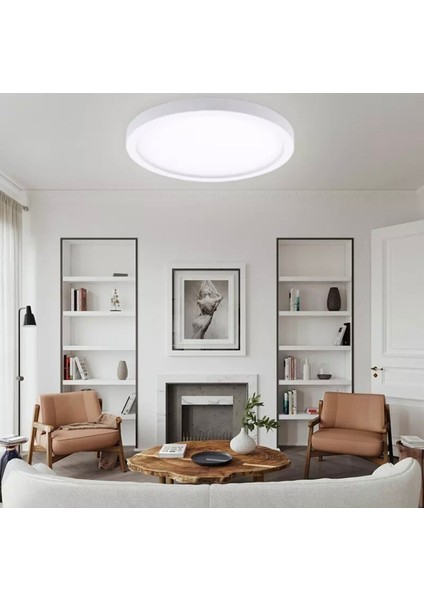 30X30 cm Büyük Boy Metal Kasa Panel Salon Mutfak Oturma Odası Avize LED Avize 4000K Gün Işığı fiyatları