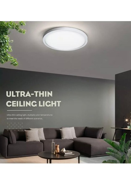 30X30 cm Büyük Boy Metal Kasa Panel Salon Mutfak Oturma Odası Avize LED Avize 4000K Gün Işığı fırsatları