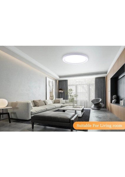 30X30 cm Büyük Boy Metal Kasa Panel Salon Mutfak Oturma Odası Avize LED Avize 4000K Gün Işığı indirimleri