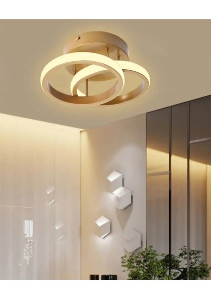 Hollyuv Model Tekli Plafonyer LED Beyaz Işık Ultra Power LED Avize Salon Mutfak Oda Hol Ledli Avize